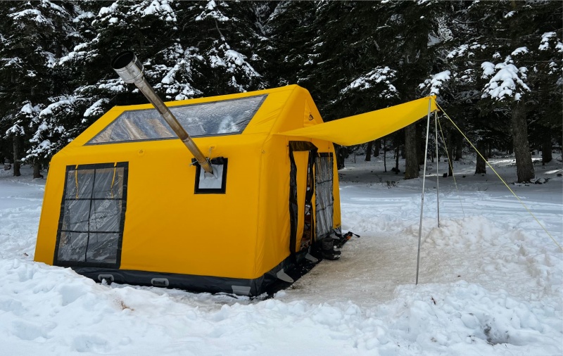 How to Use Inflatable Tents in Winter?