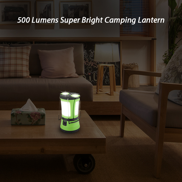 Led Camping Lantern with 2 Detachable Flashlights