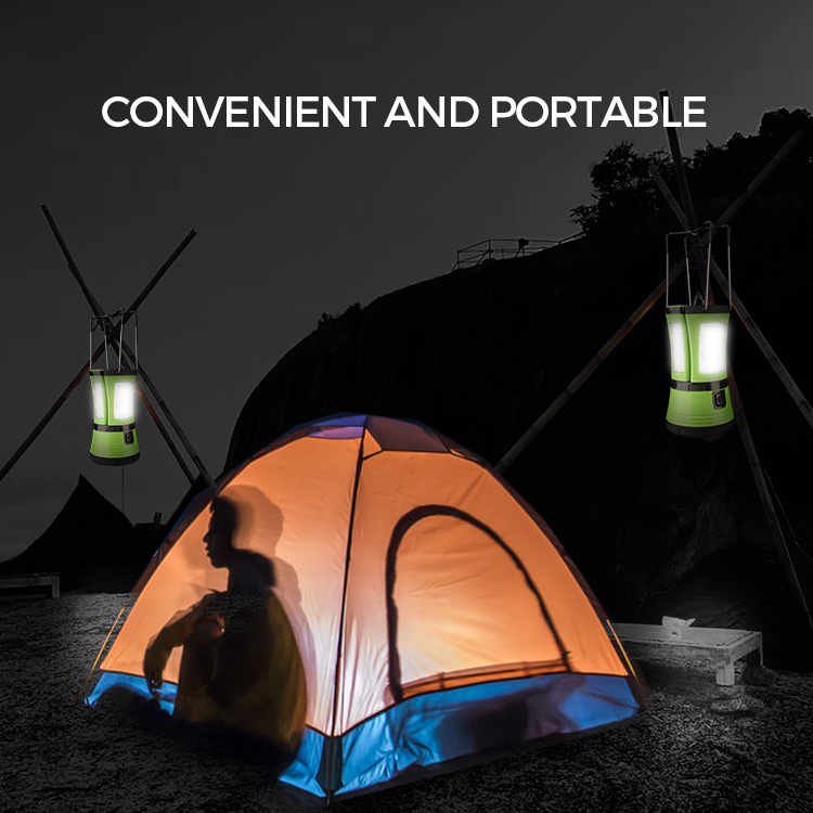 Led Camping Lantern with 2 Detachable Flashlights
