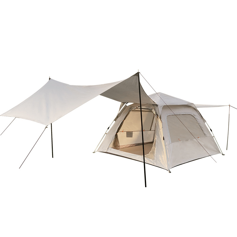 3-4 Person Instant Family Tents With Sunscreen Canopy