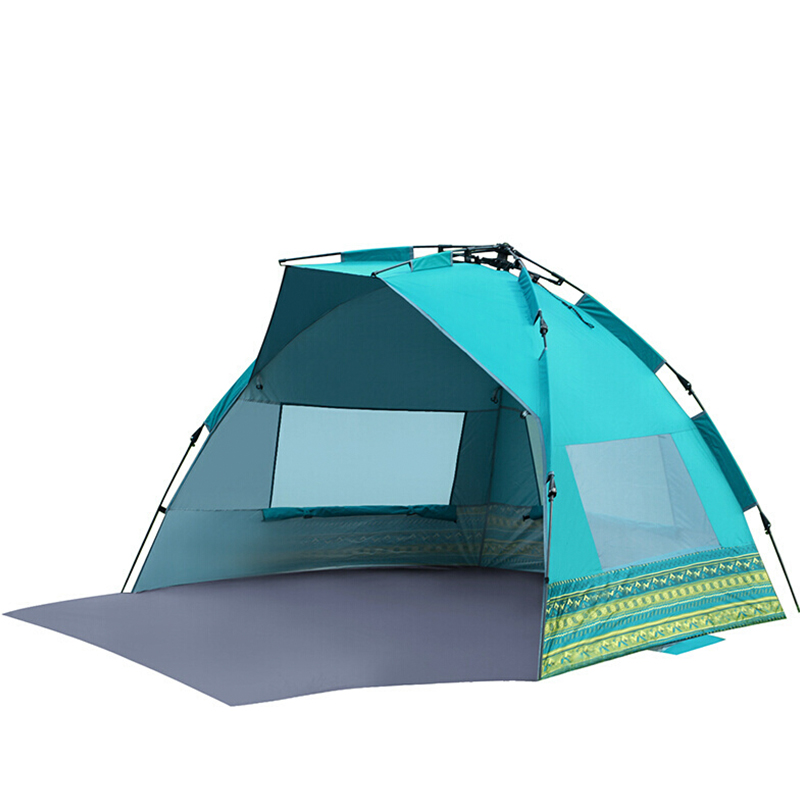 UPF 50+ Instant Beach Tent with Extention Floor & Privacy Door