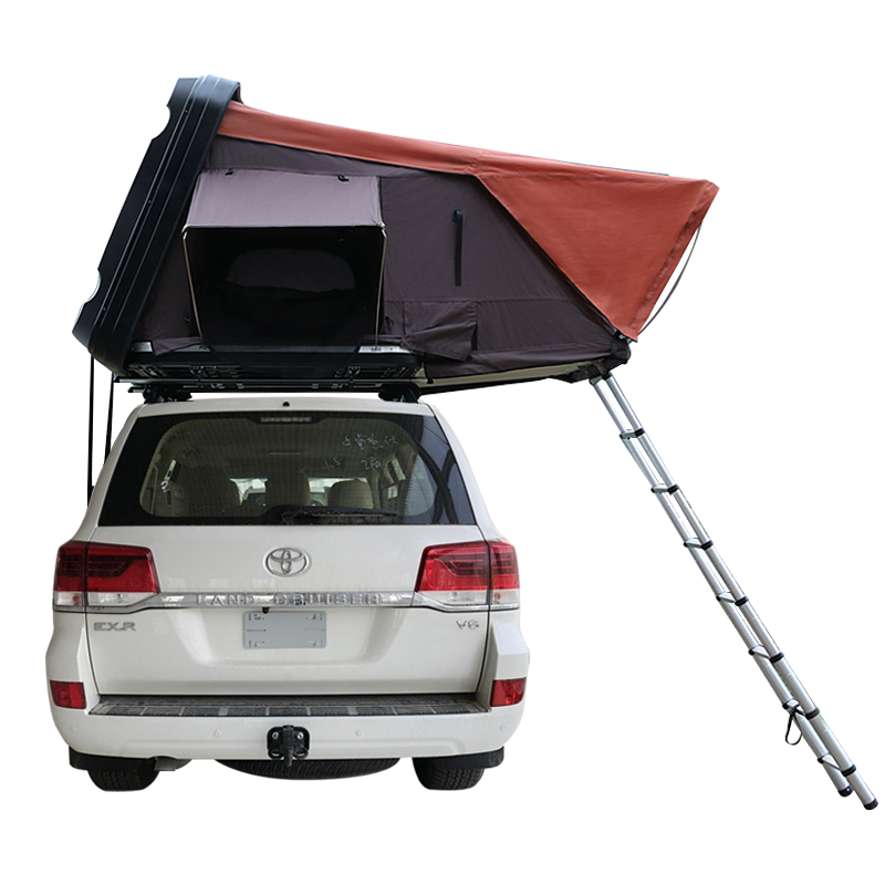 1.6M ABS Hard Shell Car Roof Top Tent - Extended Canopy, Sky Panels