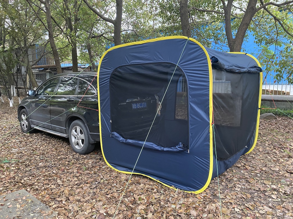 Self Driving Car Rear Camping Tent - Outdoor SUV Tailgate Tent