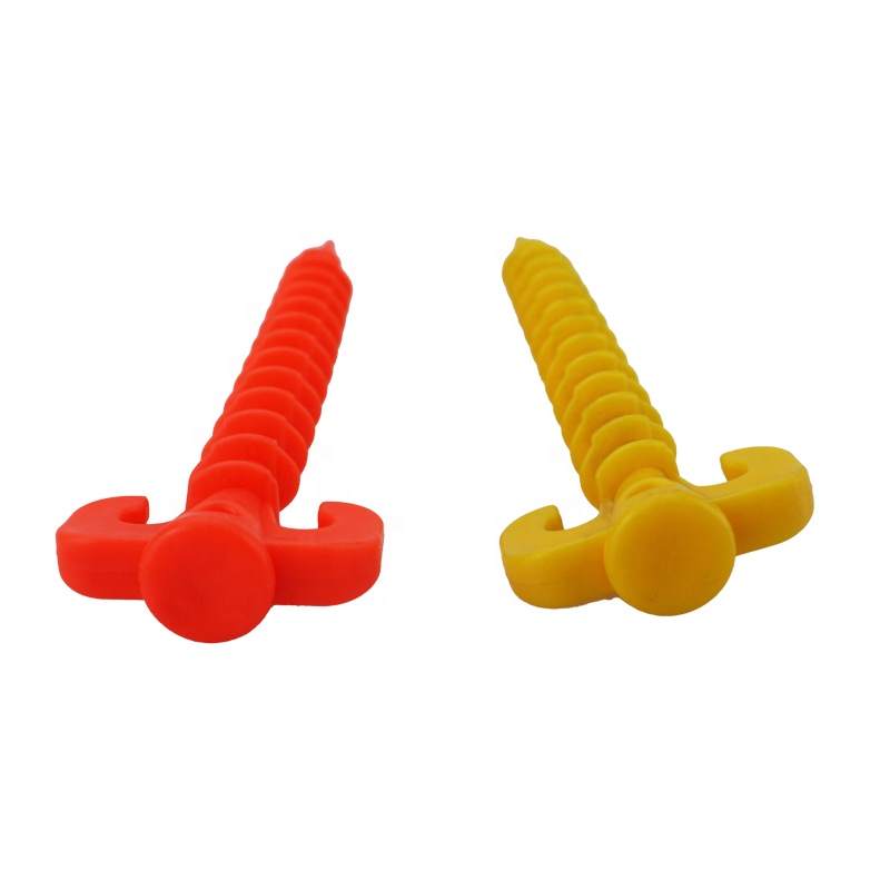 Outdoor Camping Plastic Screw Tent Peg &Stakes Nail kit