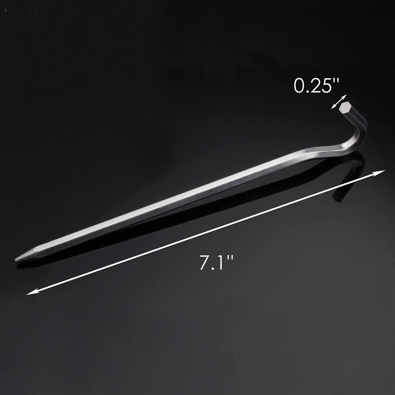 Question Mark Type Shaped Galvanized Steel Aluminum Tent Stake - Camping  Accessory Steel Wire Garden Peg