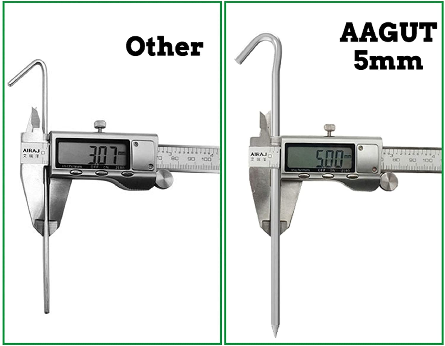 Question Mark Type Shaped Galvanized Steel Aluminum Tent Stake - Camping  Accessory Steel Wire Garden Peg