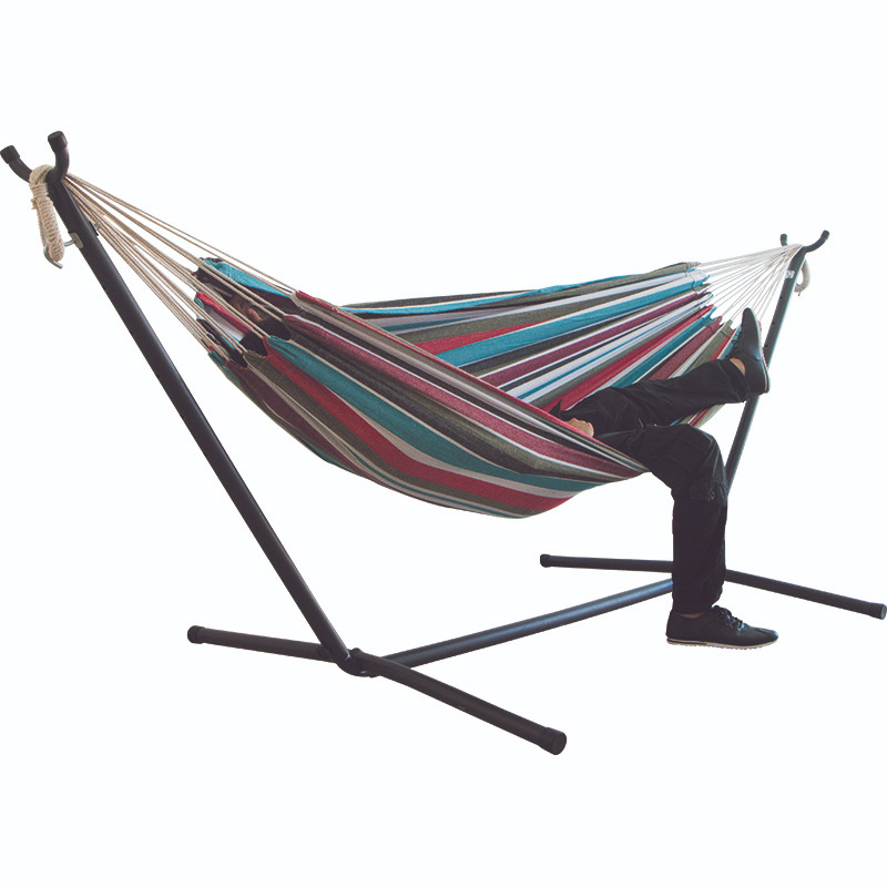 Outdoor Portable Colorful Camping Hammock With Stand