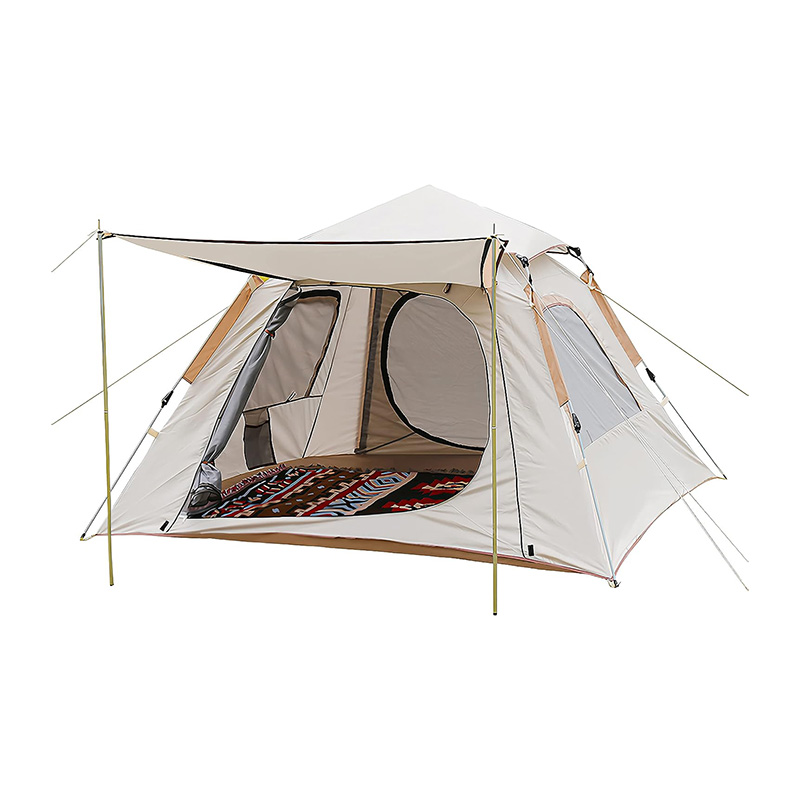 2-4 Persons Automatic Family Camping Tent Whit Sun Shade