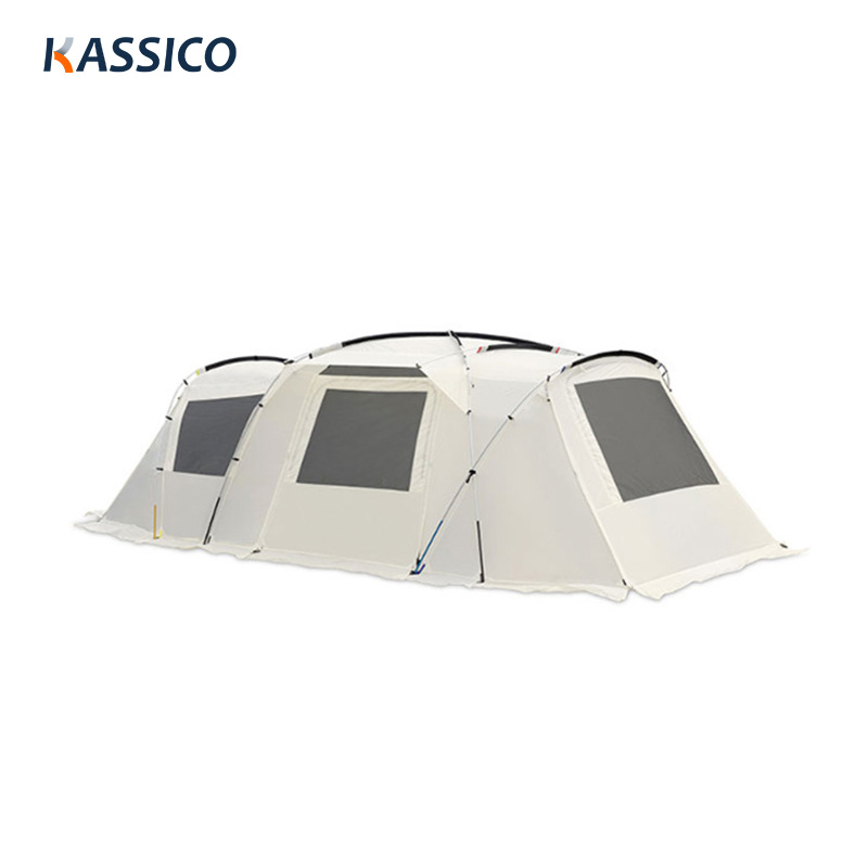 Big Family Tunnel Camping Tent - Two Rooms and One Living Room