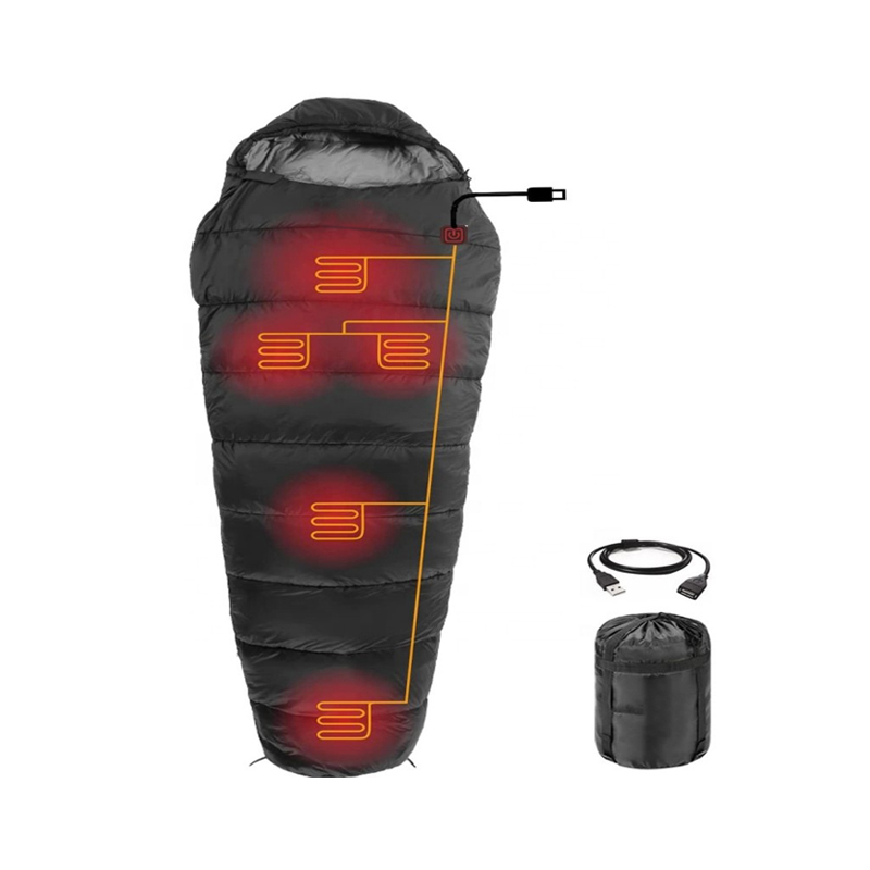Winter Heated Camping Hiking Sleeping Bag