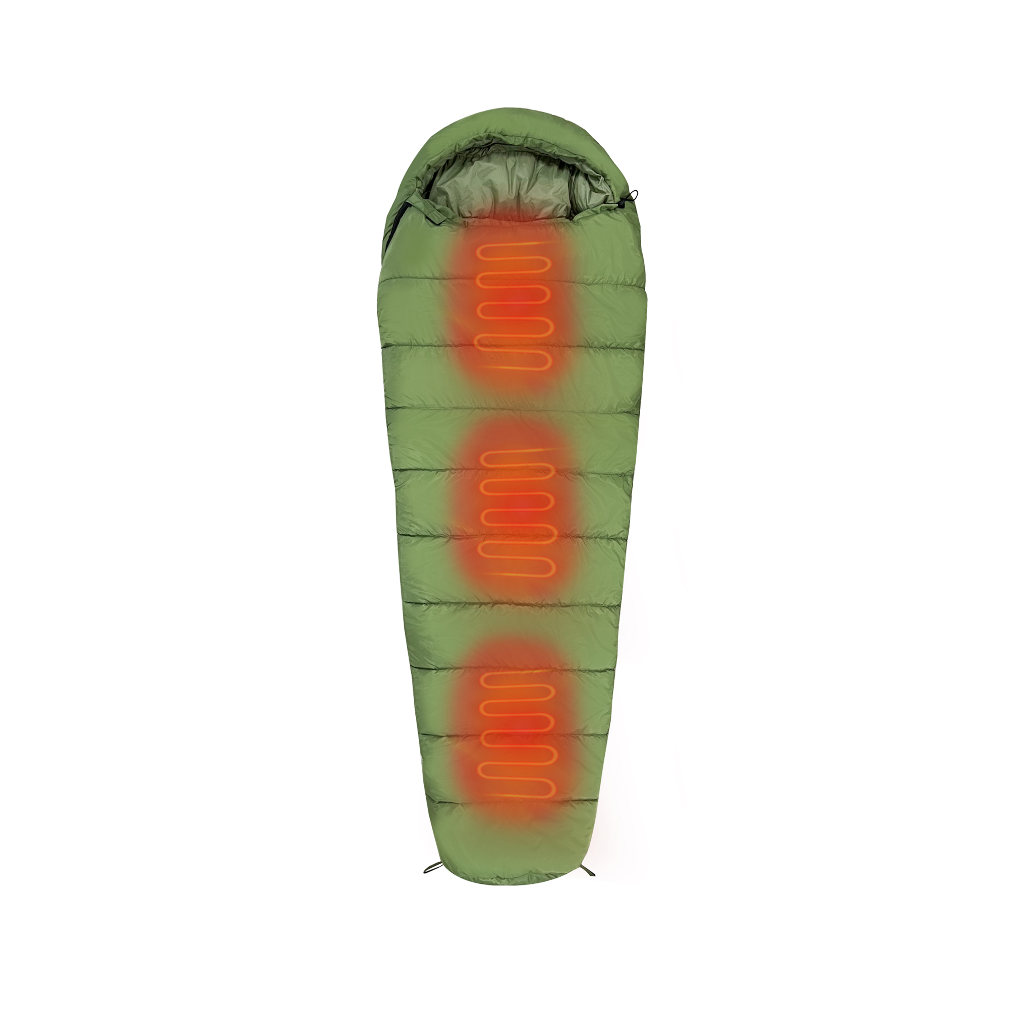 Safety Warm Heated Camping Sleeping Bag with Temperature Adjustable